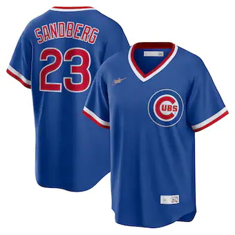 mens nike ryne sandberg royal chicago cubs road cooperstown